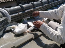 屋根漆喰工事