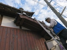 破風板塗装工事(キシラデコール)