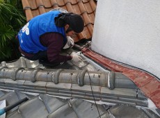 屋根漆喰工事