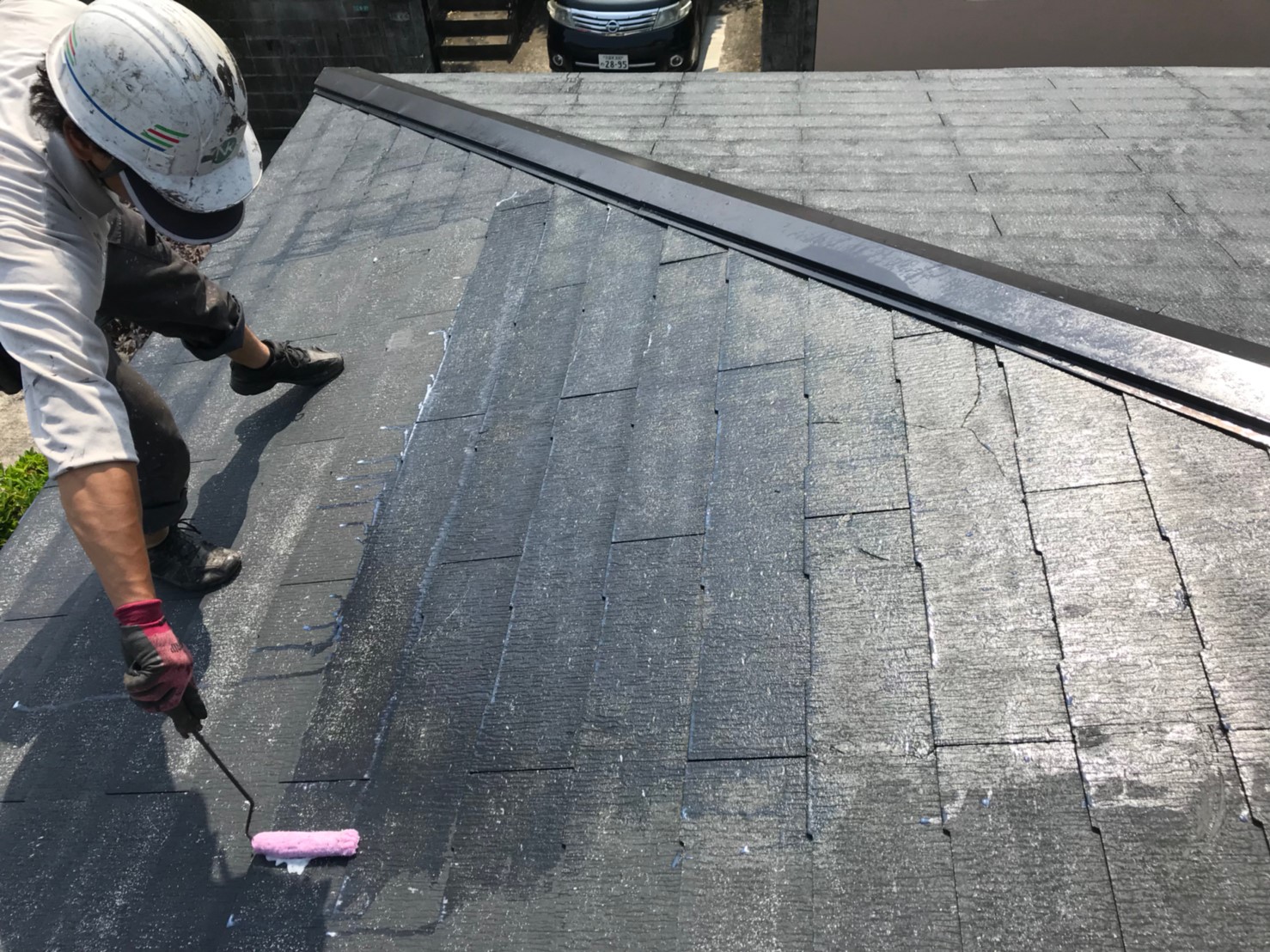 屋根塗装工事 工程2